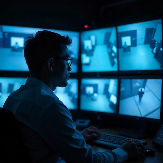 Monitoramento 24h com central própria